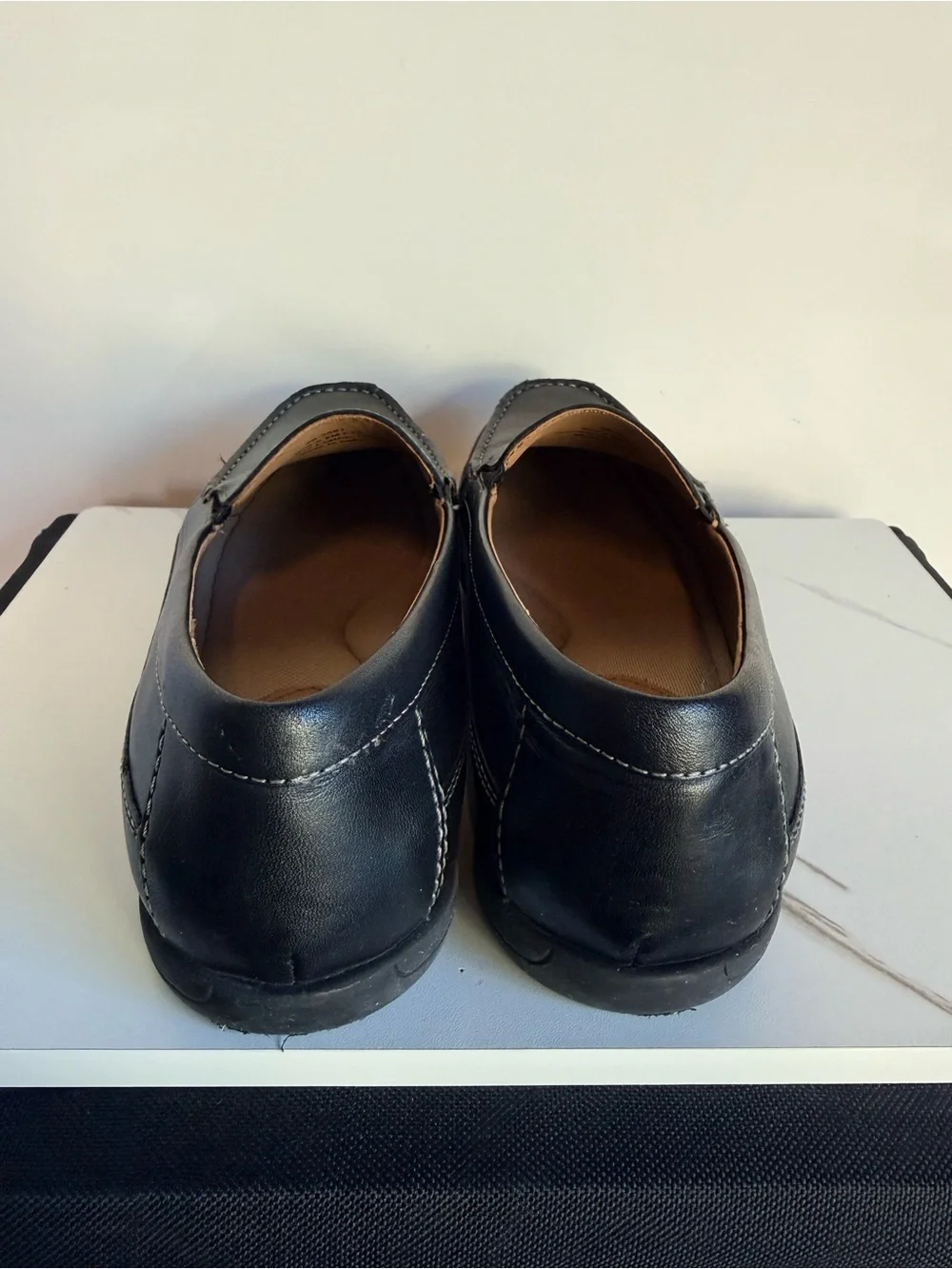 Johnston & Murphy Boy Leather Slip-On Moccasin Loafers